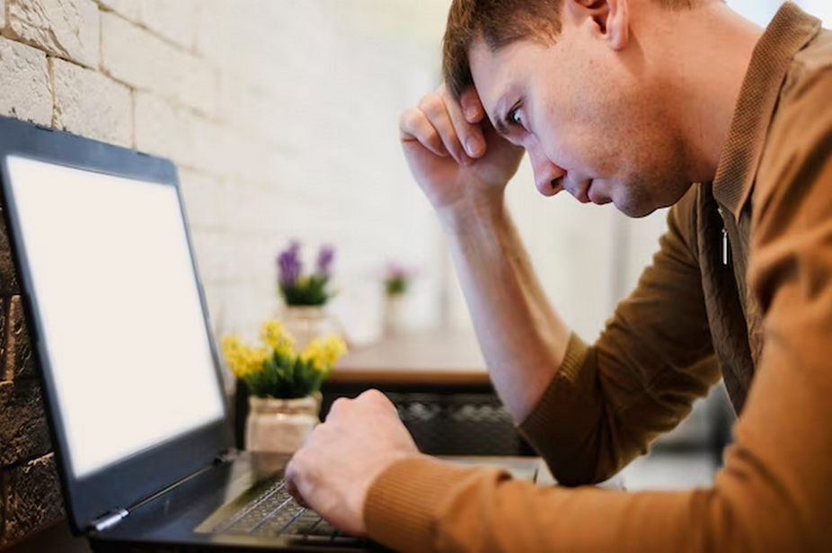 guy in front of a computer