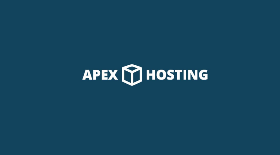 It says apex hosting on a blue background